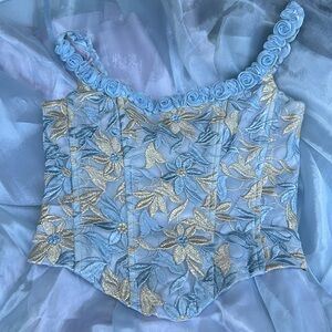 Damaged - Size 7/8 Speed Vintage Blue Dress